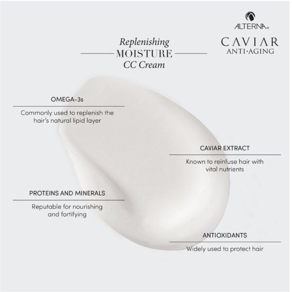 ALTERNA CAVIAR MOISTURE CC LEAVE IN CONDITIONER NWT DELUXE SAMPLE SIZE - Picture 3 of 7